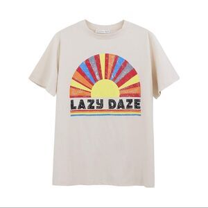 LAZY DAZE Graphic Tee T-Shirt sz Small